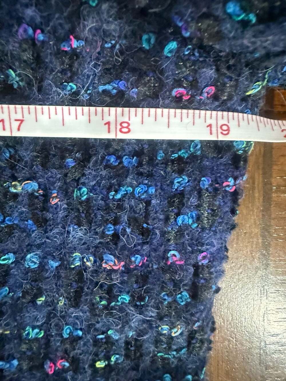 CARLISLE Blue Multicolor Tweed Wool Blend Mohair Button Jacket Blazer Size 8 - Picture 5 of 7